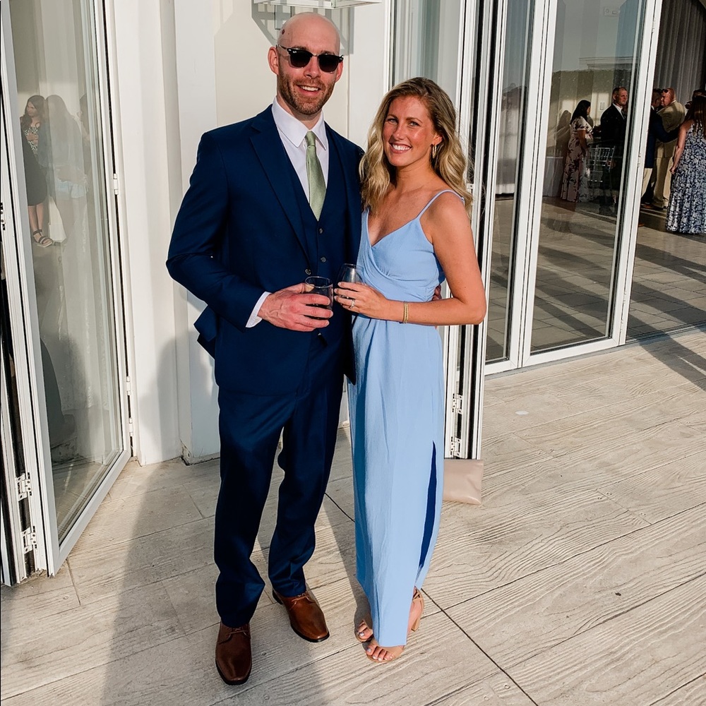 Revolve periwinkle Saanvi gown